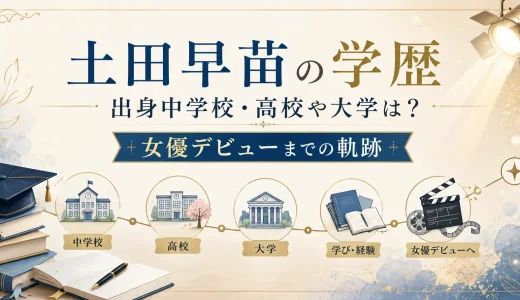 土田早苗の学歴｜出身中学校・高校や大学は？女優デビューまでの軌跡