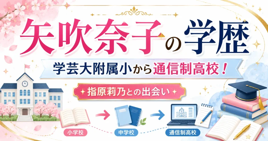 矢吹奈子の学歴｜学芸大附属小から通信制高校！指原莉乃との出会い