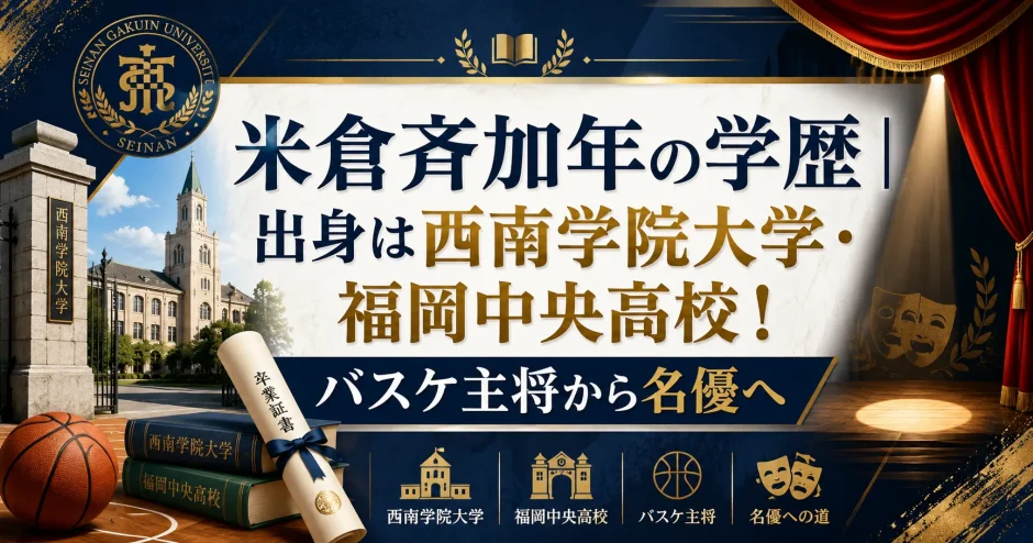 米倉斉加年の学歴｜出身は西南学院大学・福岡中央高校！バスケ主将から名優へ