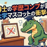 ワニ博士の学歴コンプが話題｜大阪大学マスコットの衝撃の経歴
