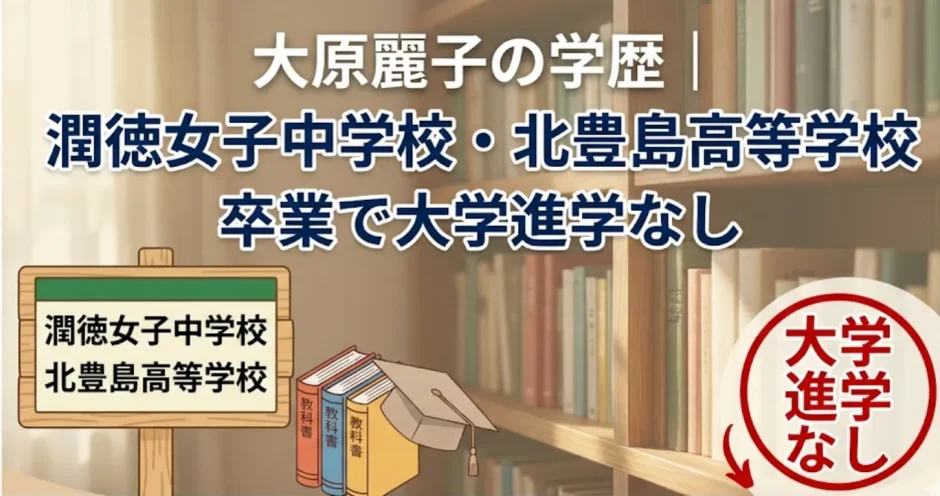 大原麗子の学歴｜潤徳女子中学校・北豊島高等学校卒業で大学進学なし