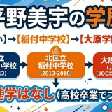 平野美宇の学歴｜田富北小・稲付中学校・大原学園卒業で大学進学はなし