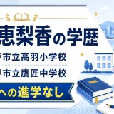 戸田恵梨香の学歴｜神戸市立高羽小学校・神戸市立鷹匠中学校で高校への進学なし