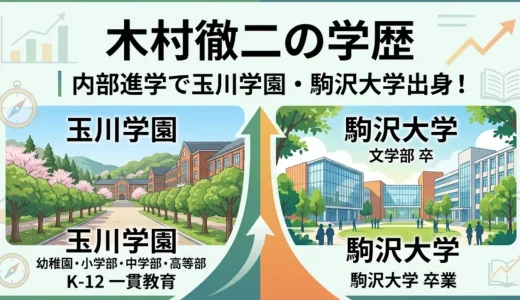 木村徹二の学歴｜内部進学で玉川学園・駒沢大学出身！