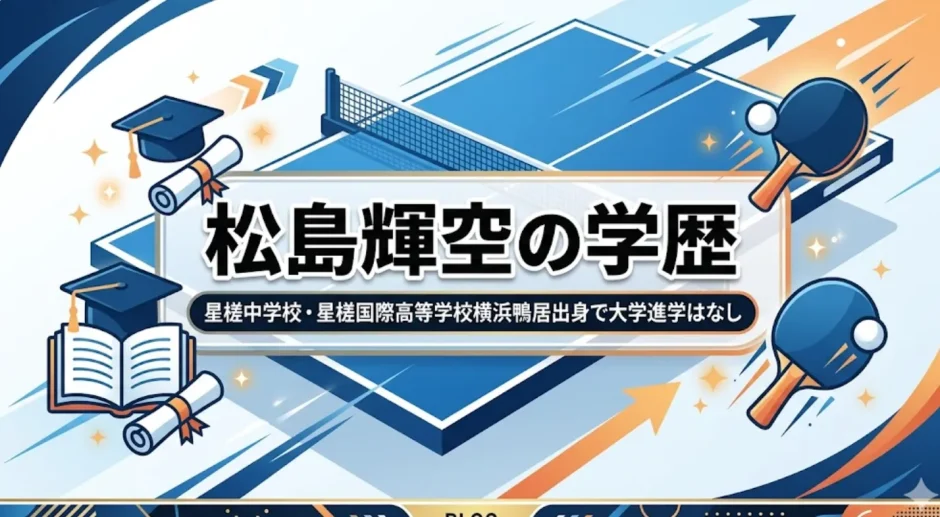 松島輝空の学歴｜星槎中学校・星槎国際高等学校横浜鴨居出身で大学進学はなし