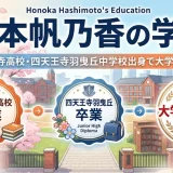 橋本帆乃香の学歴｜四天王寺高校・四天王寺羽曳丘中学校出身で大学進学なし