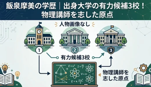 飯泉摩美の学歴｜出身大学の有力候補3校！物理講師を志した原点