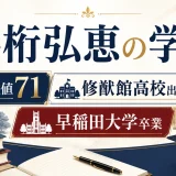 井桁弘恵の学歴｜偏差値71の修猷館高校出身で早稲田大学卒業