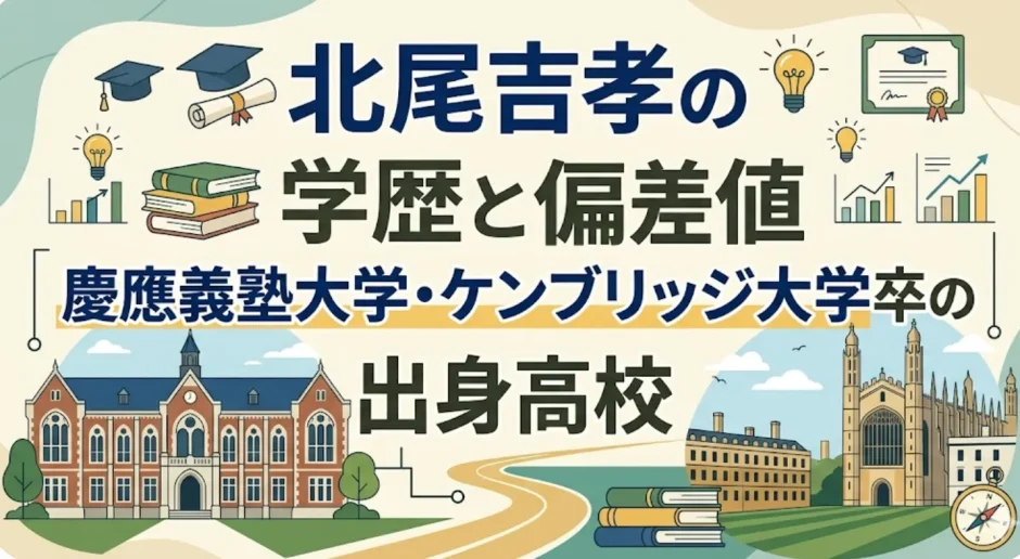 北尾吉孝の学歴と偏差値｜慶應義塾大学・ケンブリッジ大学卒の出身高校