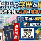 大谷翔平の学歴と偏差値｜花巻東高校出身で大学は進学せずプロへ