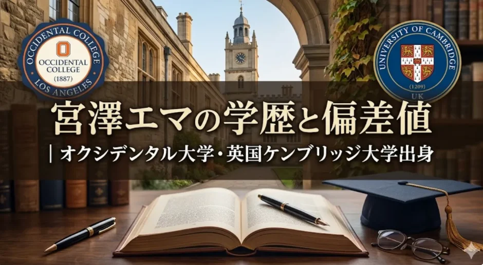 宮澤エマの学歴と偏差値｜オクシデンタル大学・英国ケンブリッジ大学出身
