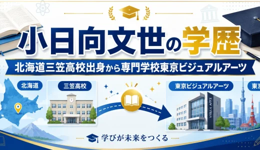 小日向文世の学歴｜北海道三笠高校出身から専門学校東京ビジュアルアーツ