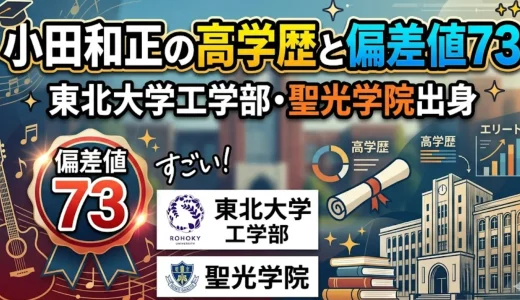 小田和正の高学歴と偏差値73｜東北大学工学部・聖光学院出身