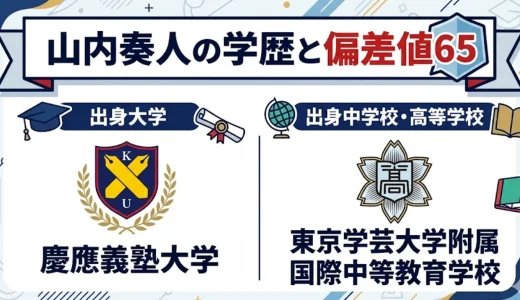 山内奏人の学歴と偏差値65｜慶應義塾大学・東京学芸大学附属国際中等教育学校出身