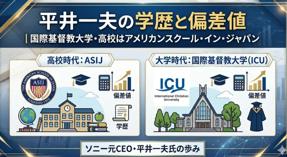 平井一夫の学歴と偏差値｜国際基督教大学・高校はアメリカンスクール・イン・ジャパン