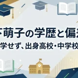 松下萌子の学歴と偏差値｜大学進学せず、出身高校・中学校について