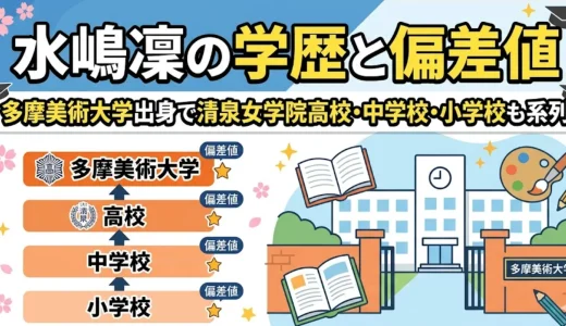 水嶋凜の学歴と偏差値｜多摩美術大学出身で清泉女学院高校・中学校・小学校も系列