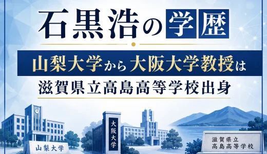 石黒浩の学歴｜山梨大学から大阪大学教授は滋賀県立高島高等学校出身