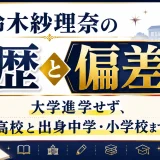 鈴木紗理奈の学歴と偏差値｜大学進学せず、高校と出身中学・小学校まで