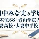 田中みな実の学歴と偏差値68｜青山学院大学・大妻高校・大妻中学校出身