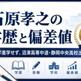 石原孝之の学歴と偏差値65｜大学進学せず、沼津高専中退・静岡中央高校出身