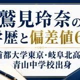鷲見玲奈の学歴と偏差値66｜首都大学東京・岐阜北高校・青山中学校出身